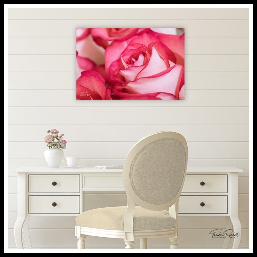 BEAUTIFUL FLORAL BOHO ROSE WALL ART DECOR A2C